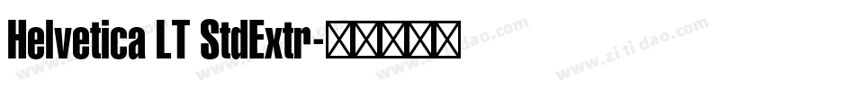 Helvetica LT StdExtr字体转换